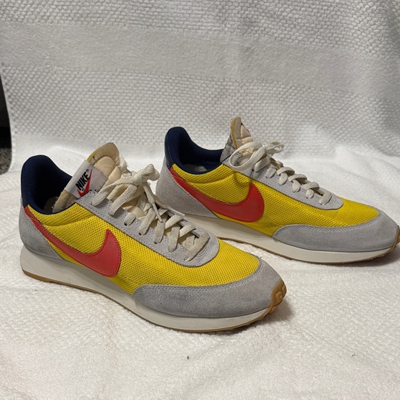 Nike Other - Nike Vibrant Yellow and Red Sneakers